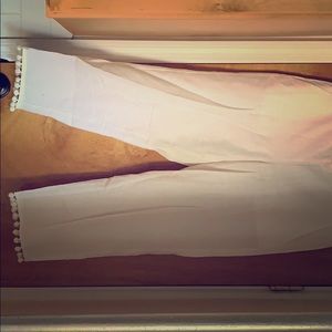 JCrew white linen pants